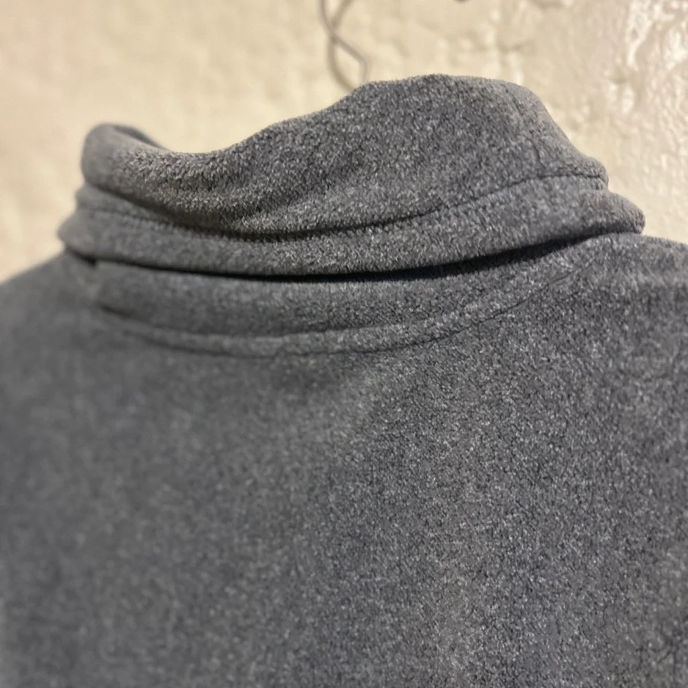 Nike Therma‎ Dri-Fit Tunic Cozy Gray Cowl Neck Sweater pocket fleece size Small